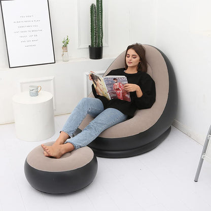 Sillon inflable con Otoman